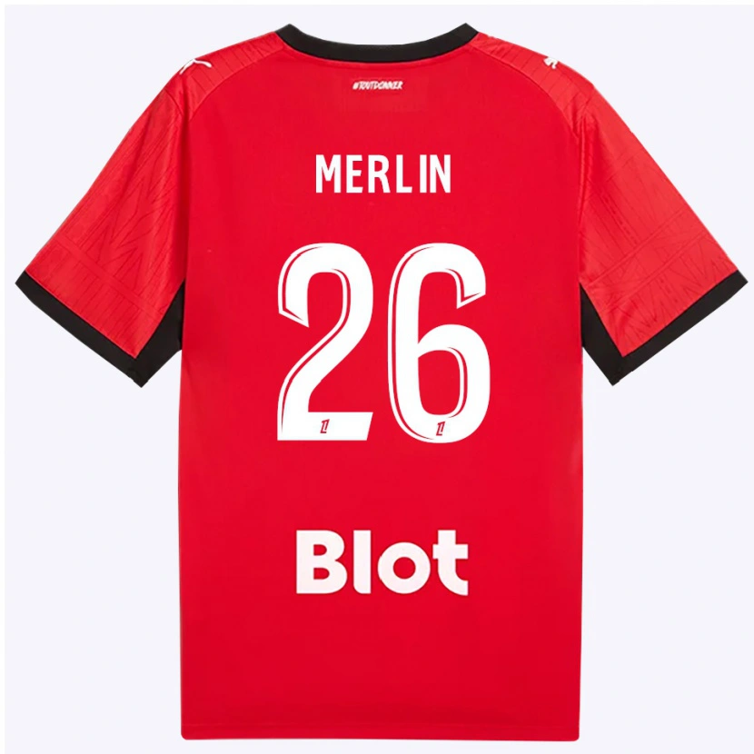 Danxen Män Quentin Merlin #26 Röd Svart Vit Hemmatröja Matchtröjor 2026/27 Tröjor T-Tröja