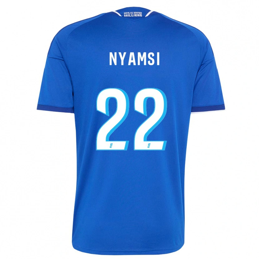 Danxen Män Gerzino Nyamsi #22 Kunglig Blå Vit Hemmatröja Matchtröjor 2026/27 Tröjor T-Tröja