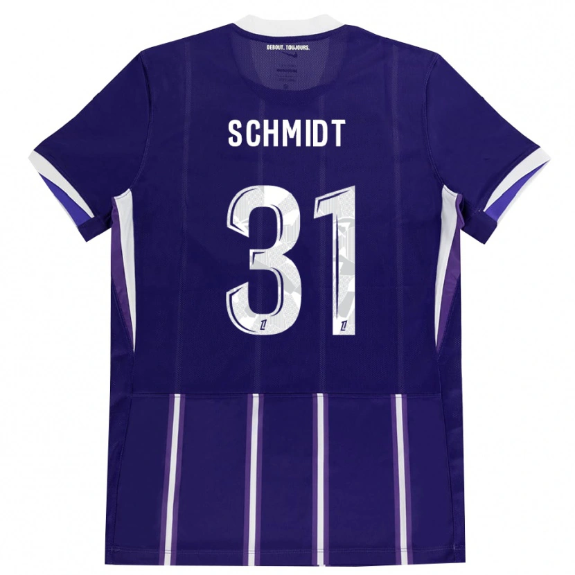 Danxen Män Niklas Schmidt #31 Lila Vit Hemmatröja Matchtröjor 2026/27 Tröjor T-Tröja