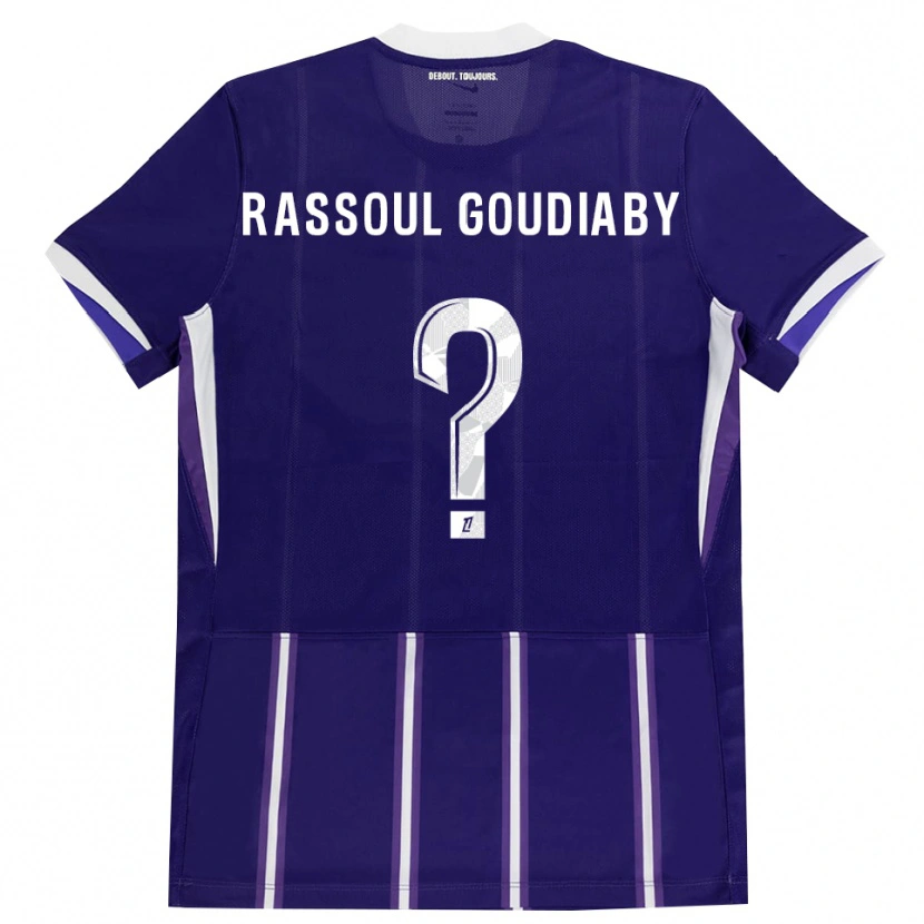 Danxen Män Khadim Rassoul Goudiaby #0 Lila Vit Hemmatröja Matchtröjor 2026/27 Tröjor T-Tröja
