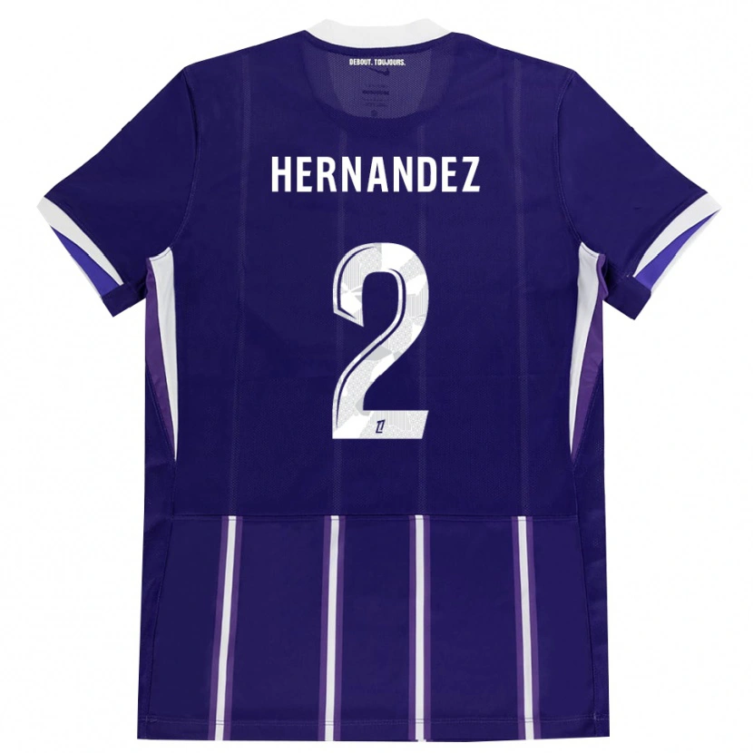 Danxen Män Lucie Hernandez #2 Lila Vit Hemmatröja Matchtröjor 2026/27 Tröjor T-Tröja