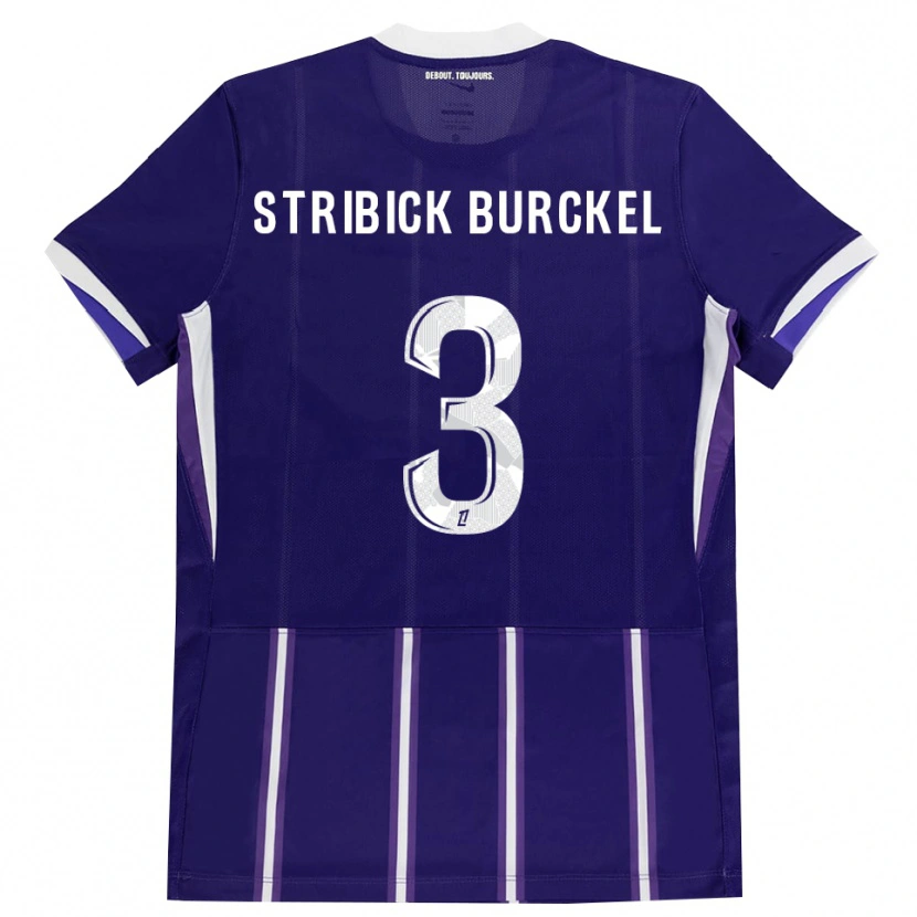 Danxen Män Laetitia Stribick-Burckel #3 Lila Vit Hemmatröja Matchtröjor 2026/27 Tröjor T-Tröja