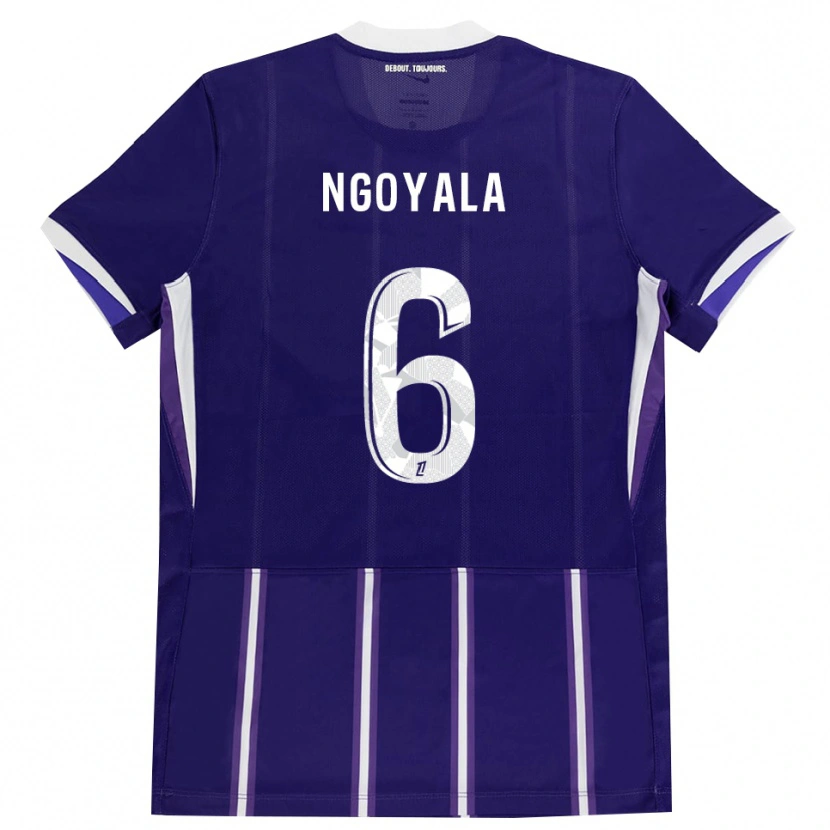 Danxen Män Frédéric Efuele Ngoyala #6 Lila Vit Hemmatröja Matchtröjor 2026/27 Tröjor T-Tröja