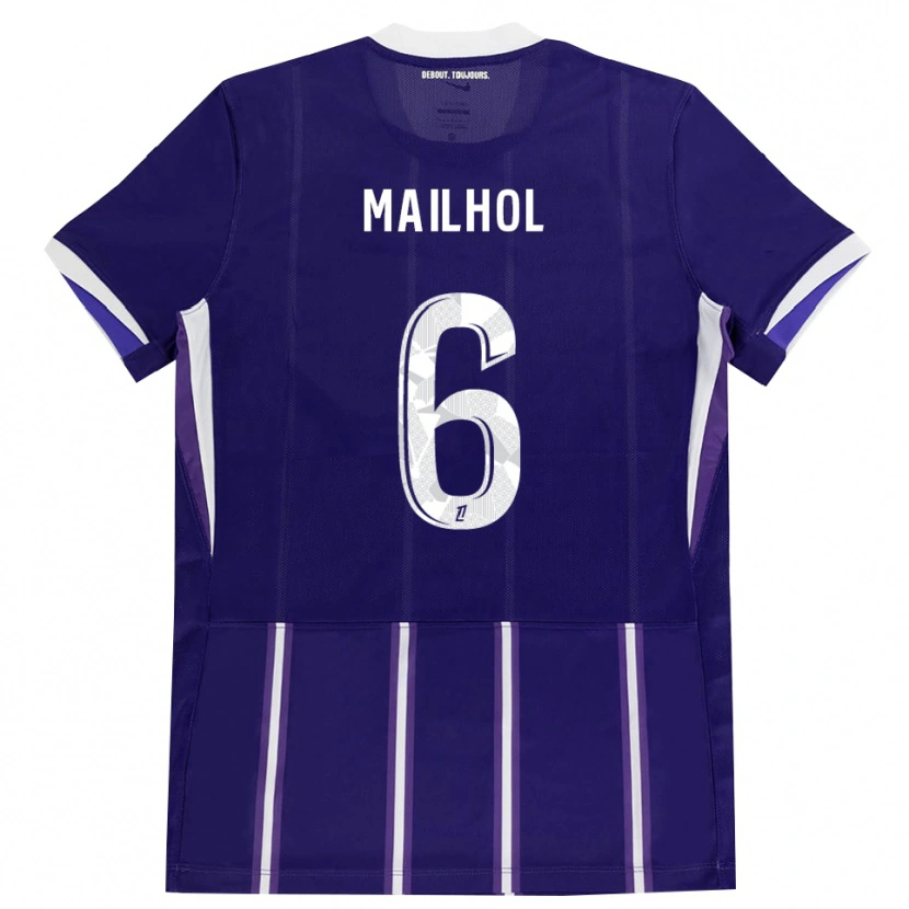 Danxen Män Luca Mailhol #6 Lila Vit Hemmatröja Matchtröjor 2026/27 Tröjor T-Tröja
