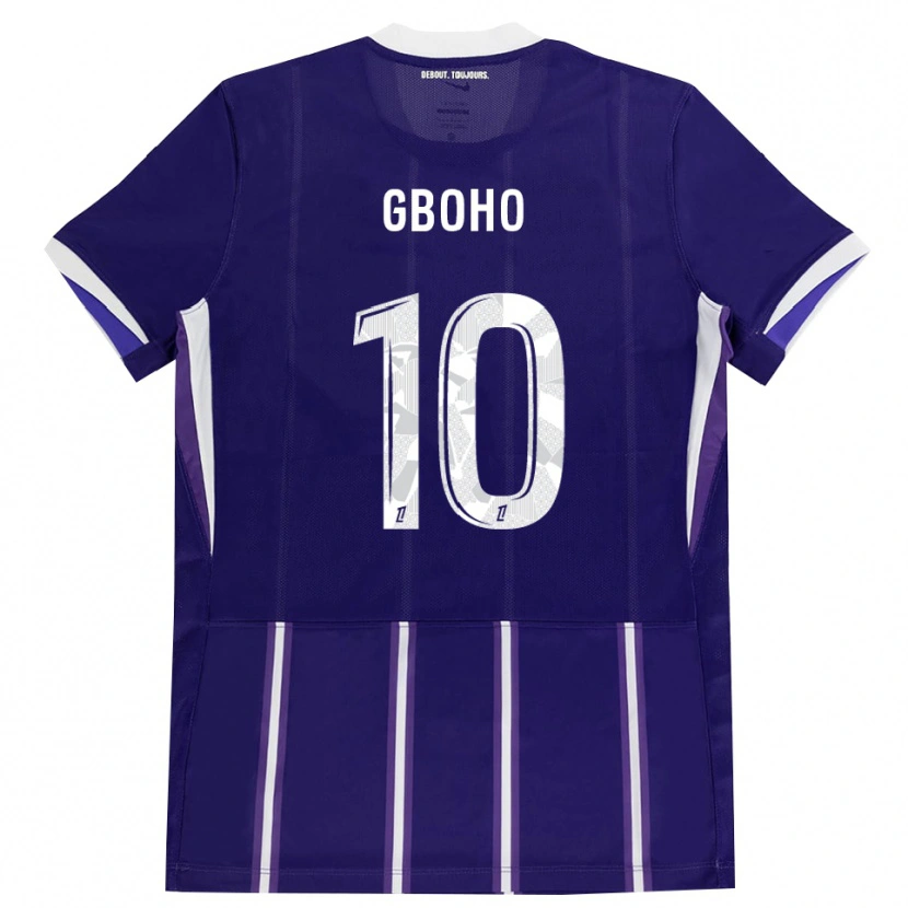 Danxen Män Yann Gboho #10 Lila Vit Hemmatröja Matchtröjor 2026/27 Tröjor T-Tröja