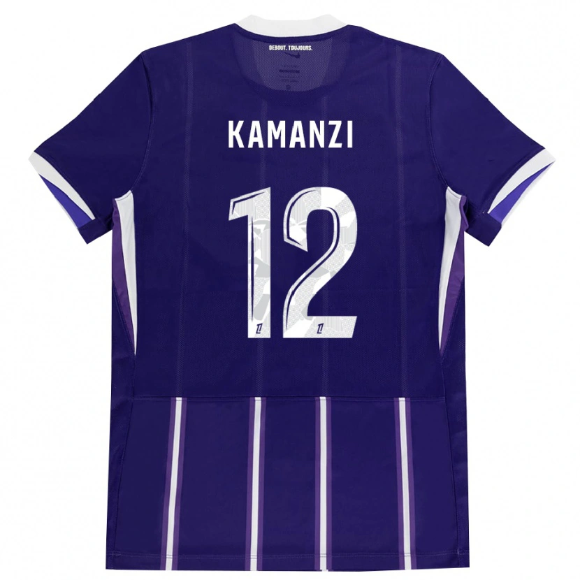 Danxen Män Warren Kamanzi #12 Lila Vit Hemmatröja Matchtröjor 2026/27 Tröjor T-Tröja