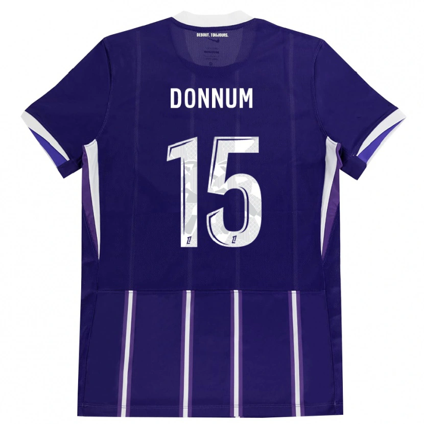 Danxen Män Aron Dønnum #15 Lila Vit Hemmatröja Matchtröjor 2026/27 Tröjor T-Tröja