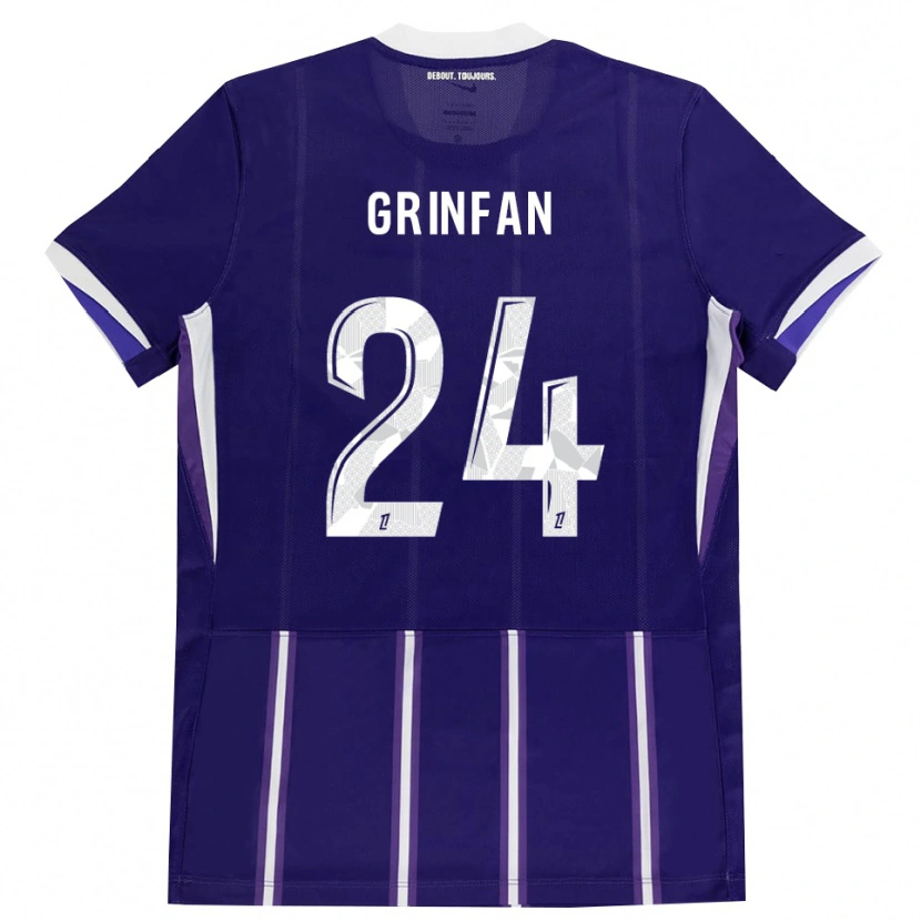 Danxen Män Roma Grinfan #24 Lila Vit Hemmatröja Matchtröjor 2026/27 Tröjor T-Tröja