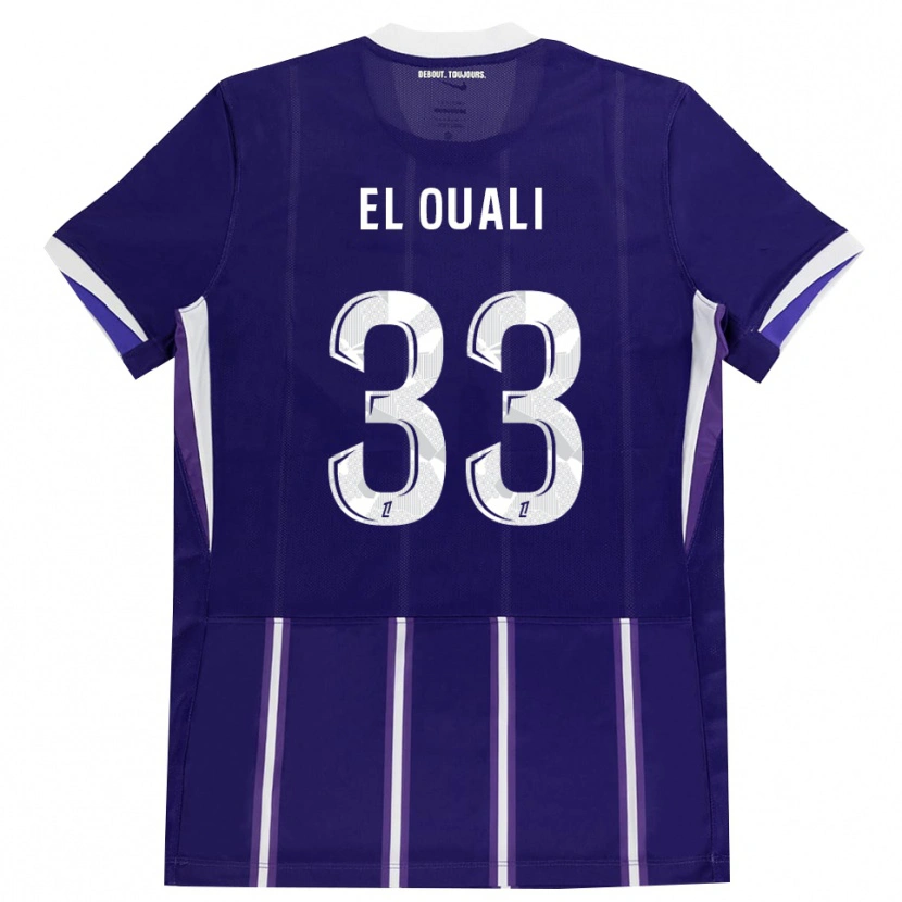 Danxen Män Adam El Ouali #33 Lila Vit Hemmatröja Matchtröjor 2026/27 Tröjor T-Tröja