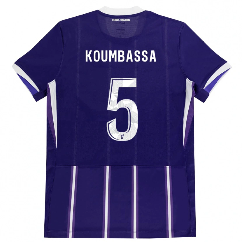 Danxen Män Seny Koumbassa #5 Lila Vit Hemmatröja Matchtröjor 2026/27 Tröjor T-Tröja