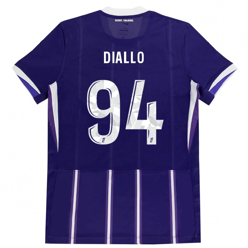 Danxen Män Ismaïl Diallo #94 Lila Vit Hemmatröja Matchtröjor 2026/27 Tröjor T-Tröja
