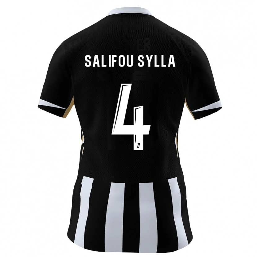 Danxen Män Salifou Sylla #4 Svart Blå Hemmatröja Matchtröjor 2026/27 Tröjor T-Tröja