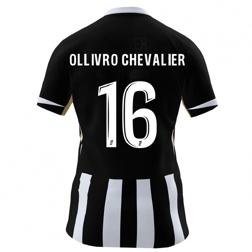 Danxen Män Sacha Ollivro Chevalier #16 Svart Blå Hemmatröja Matchtröjor 2026/27 Tröjor T-Tröja