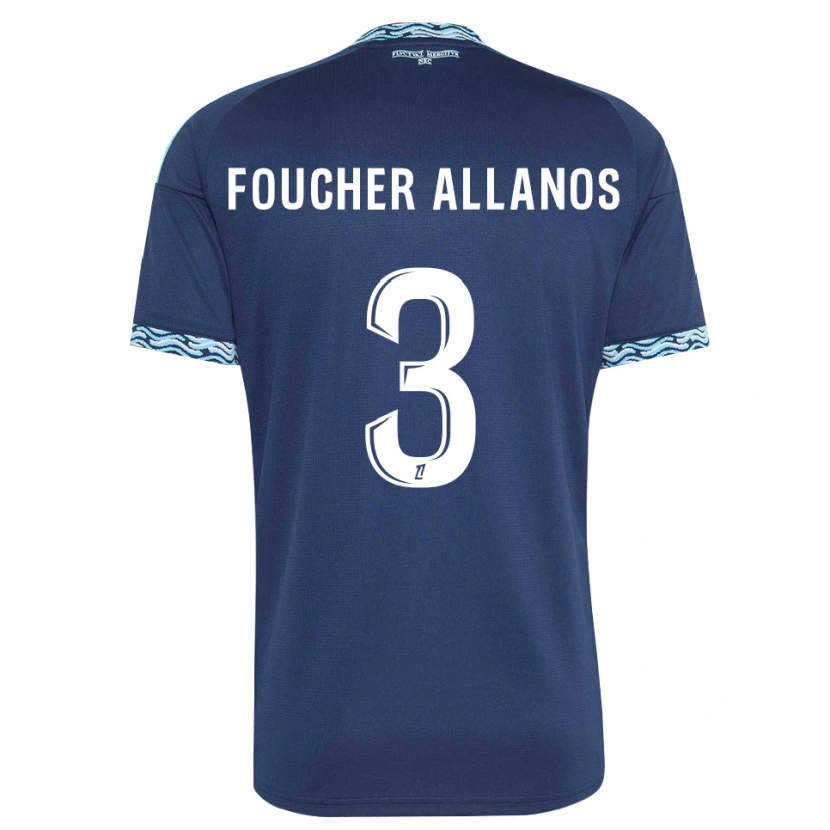 Danxen Män Ismaël Foucher Allanos #3 Stålblå Vit Hemmatröja Matchtröjor 2026/27 Tröjor T-Tröja