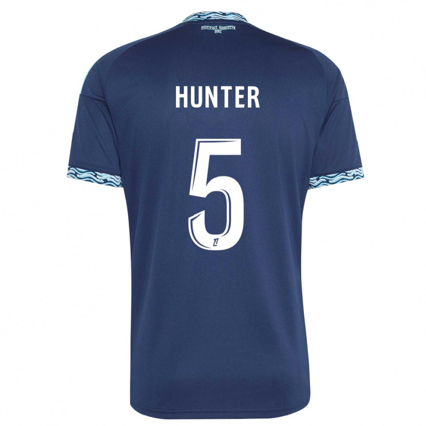Danxen Män Sarah Hunter #5 Stålblå Vit Hemmatröja Matchtröjor 2026/27 Tröjor T-Tröja
