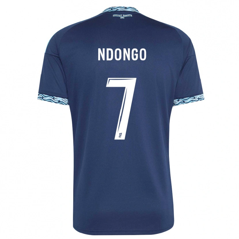 Danxen Män Sidy Ndongo #7 Stålblå Vit Hemmatröja Matchtröjor 2026/27 Tröjor T-Tröja