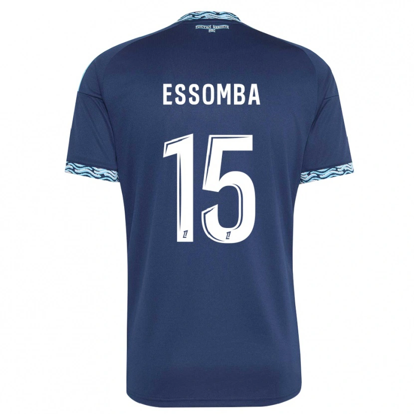 Danxen Män Aaron Essomba #15 Stålblå Vit Hemmatröja Matchtröjor 2026/27 Tröjor T-Tröja