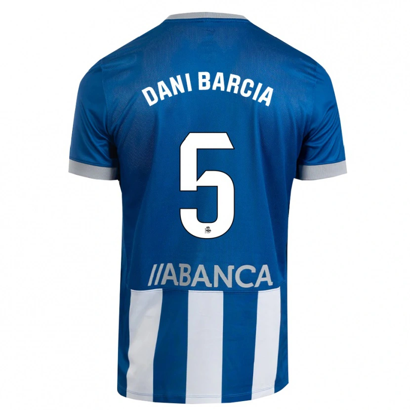 Danxen Män Dani Barcia #5 Blå Grå Vit Hemmatröja Matchtröjor 2026/27 Tröjor T-Tröja