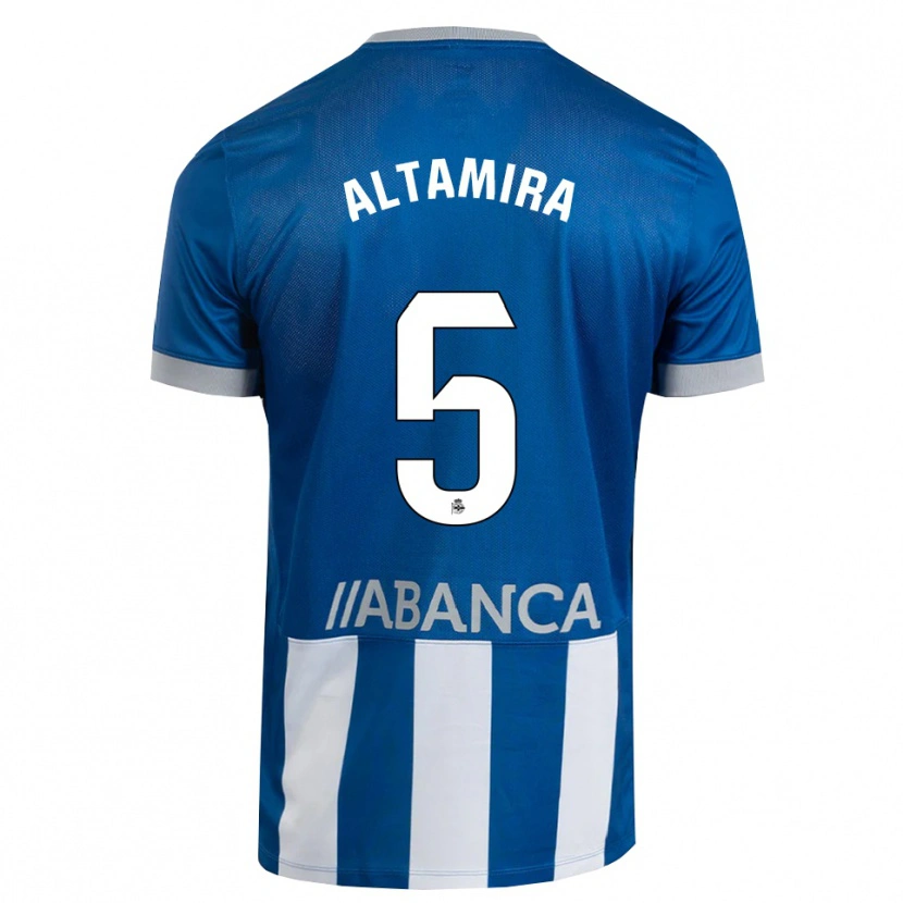 Danxen Män Inés Altamira #5 Blå Grå Vit Hemmatröja Matchtröjor 2026/27 Tröjor T-Tröja