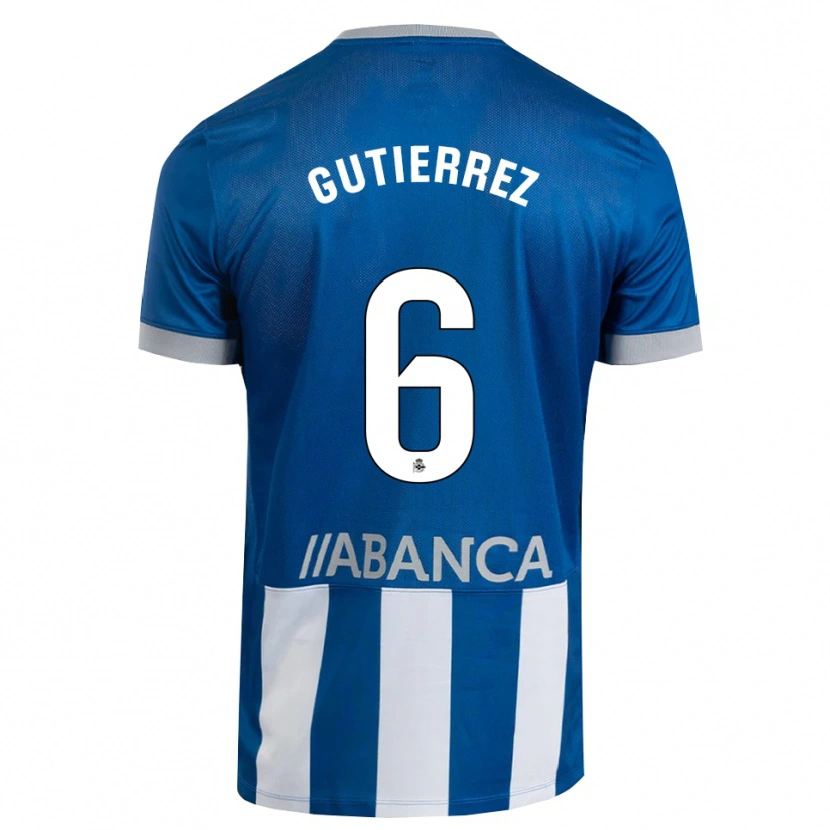Danxen Män Paula Gutiérrez #6 Blå Grå Vit Hemmatröja Matchtröjor 2026/27 Tröjor T-Tröja