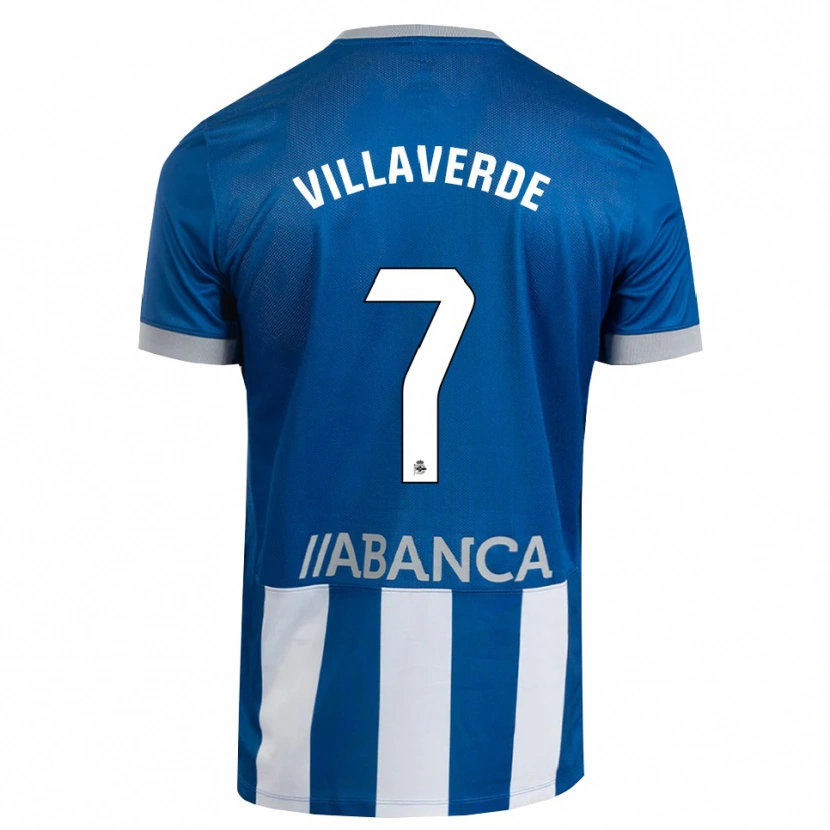 Danxen Män Hugo Villaverde #7 Blå Grå Vit Hemmatröja Matchtröjor 2026/27 Tröjor T-Tröja