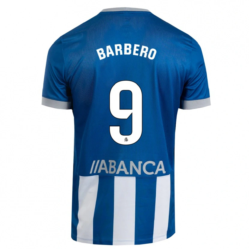 Danxen Män Iván Barbero #9 Blå Grå Vit Hemmatröja Matchtröjor 2026/27 Tröjor T-Tröja