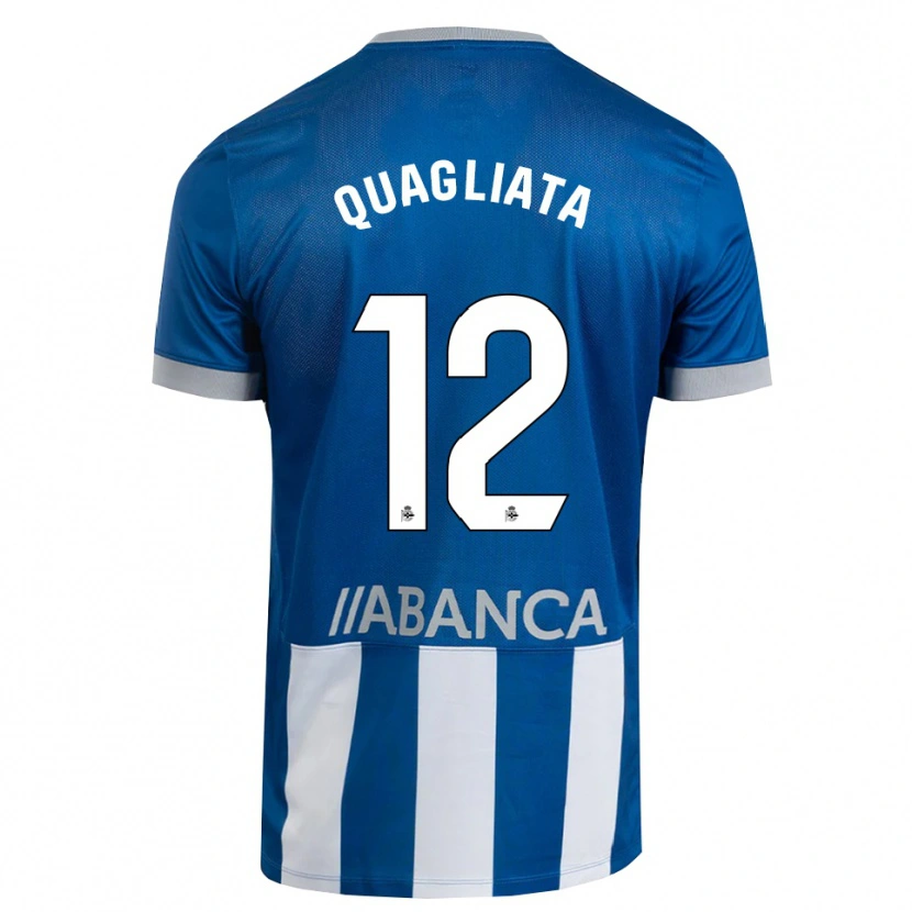 Danxen Män Giacomo Quagliata #12 Blå Grå Vit Hemmatröja Matchtröjor 2026/27 Tröjor T-Tröja