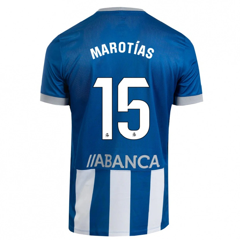 Danxen Män Oscar Marotías #15 Blå Grå Vit Hemmatröja Matchtröjor 2026/27 Tröjor T-Tröja