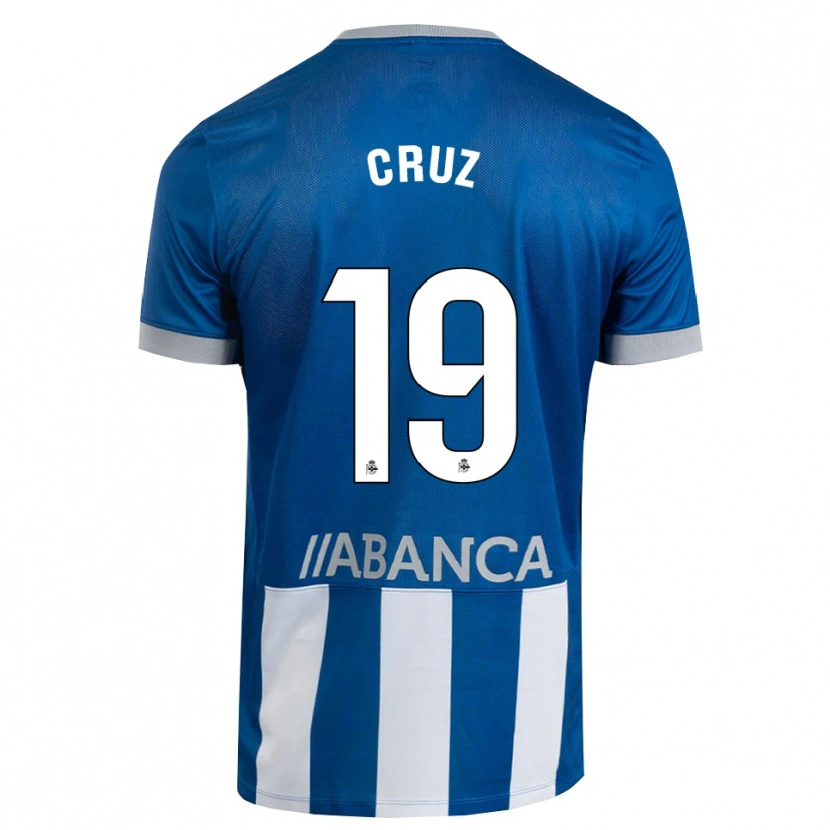 Danxen Män Luismi Cruz #19 Blå Grå Vit Hemmatröja Matchtröjor 2026/27 Tröjor T-Tröja