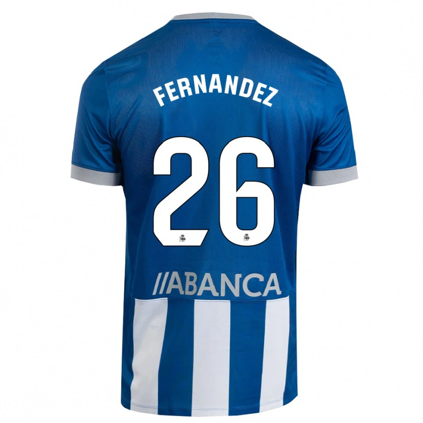 Danxen Män Samu Fernández #26 Blå Grå Vit Hemmatröja Matchtröjor 2026/27 Tröjor T-Tröja