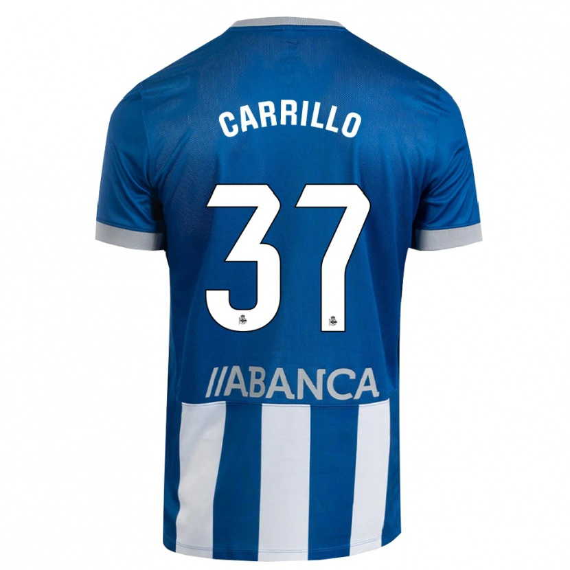 Danxen Män Noé Carrillo #37 Blå Grå Vit Hemmatröja Matchtröjor 2026/27 Tröjor T-Tröja