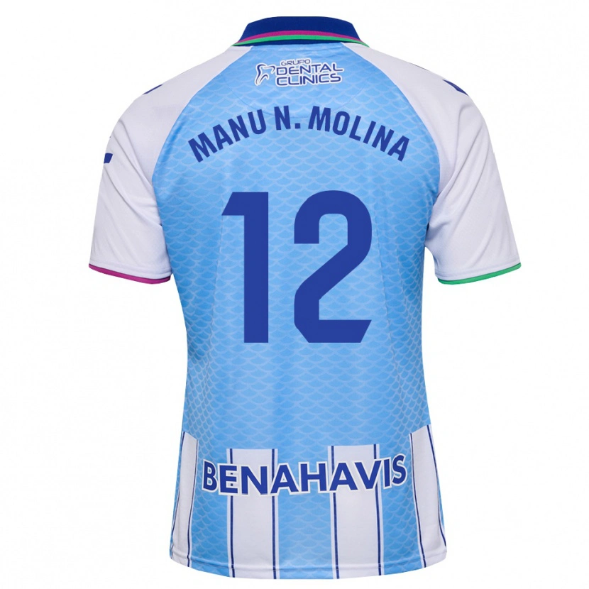 Danxen Män Manu Molina #12 Djup Himmelsblå Vit Hemmatröja Matchtröjor 2026/27 Tröjor T-Tröja