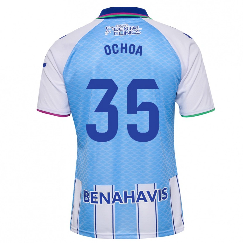 Danxen Män Aarón Ochoa #35 Djup Himmelsblå Vit Hemmatröja Matchtröjor 2026/27 Tröjor T-Tröja