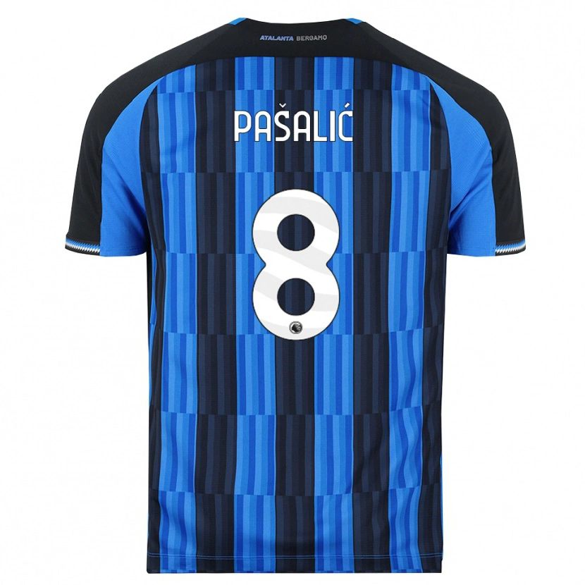 Danxen Män Mario Pašalić #8 Blå Svart Röd Hemmatröja Matchtröjor 2026/27 Tröjor T-Tröja