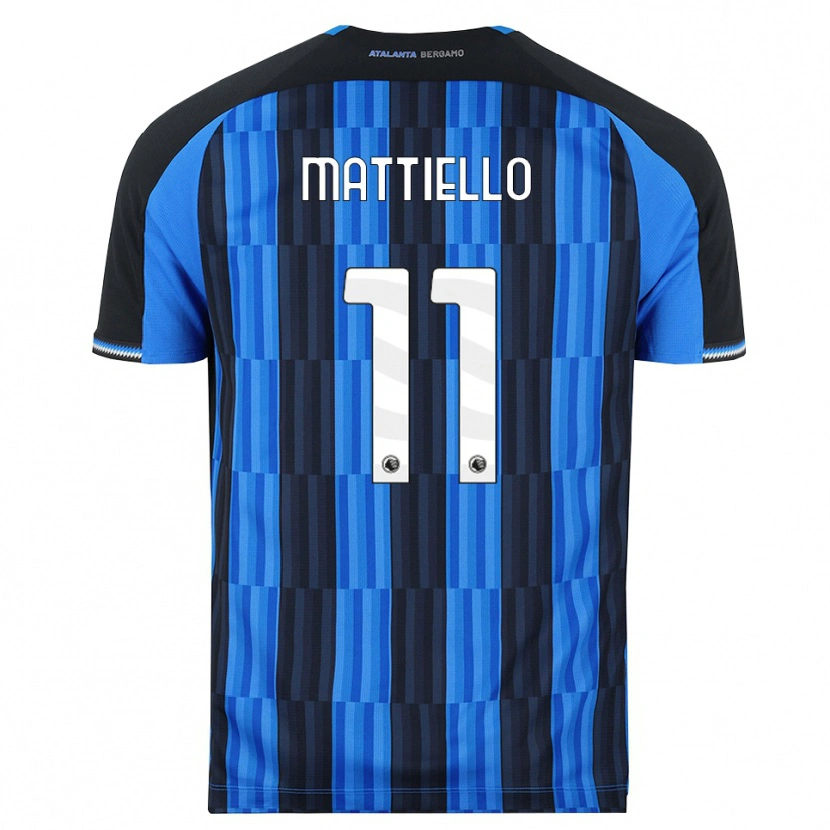Danxen Män Federico Mattiello #11 Blå Svart Röd Hemmatröja Matchtröjor 2026/27 Tröjor T-Tröja