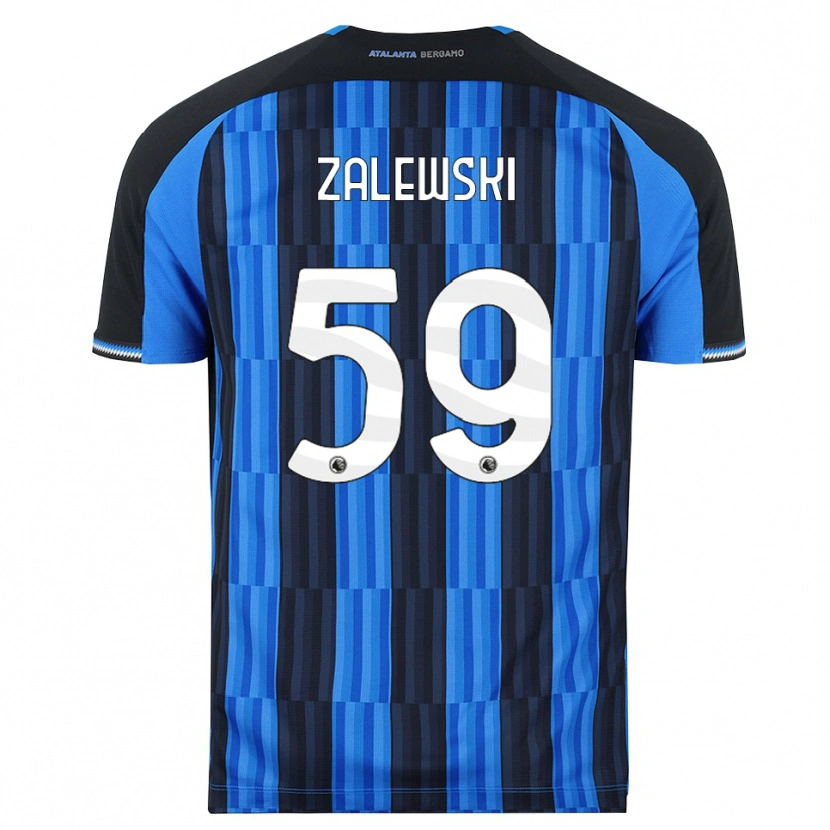 Danxen Män Nicola Zalewski #59 Blå Svart Röd Hemmatröja Matchtröjor 2026/27 Tröjor T-Tröja