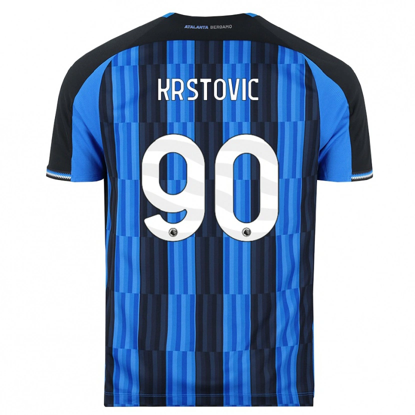 Danxen Män Nikola Krstović #90 Blå Svart Röd Hemmatröja Matchtröjor 2026/27 Tröjor T-Tröja