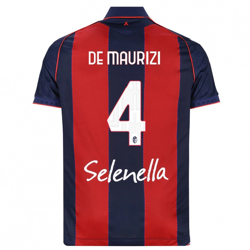 Danxen Män Alessandro De Maurizi #4 Kunglig Blå Röd Vit Hemmatröja Matchtröjor 2026/27 Tröjor T-Tröja
