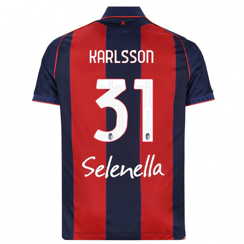 Danxen Män Kazper Karlsson #31 Kunglig Blå Röd Vit Hemmatröja Matchtröjor 2026/27 Tröjor T-Tröja