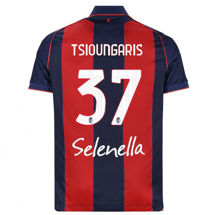 Danxen Män Theodoros Tsioungaris #37 Kunglig Blå Röd Vit Hemmatröja Matchtröjor 2026/27 Tröjor T-Tröja