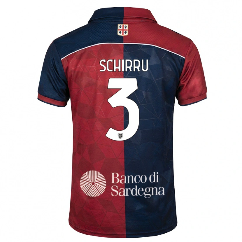 Danxen Män Andrea Schirru #3 Burgundy Kunglig Blå Hemmatröja Matchtröjor 2026/27 Tröjor T-Tröja