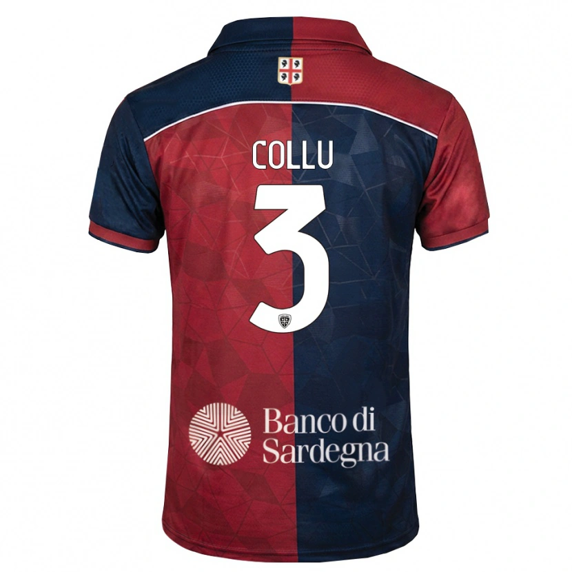 Danxen Män Davide Collu #3 Burgundy Kunglig Blå Hemmatröja Matchtröjor 2026/27 Tröjor T-Tröja