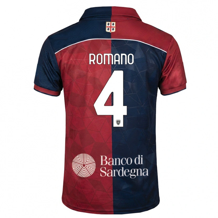 Danxen Män Alessandro Romano #4 Burgundy Kunglig Blå Hemmatröja Matchtröjor 2026/27 Tröjor T-Tröja