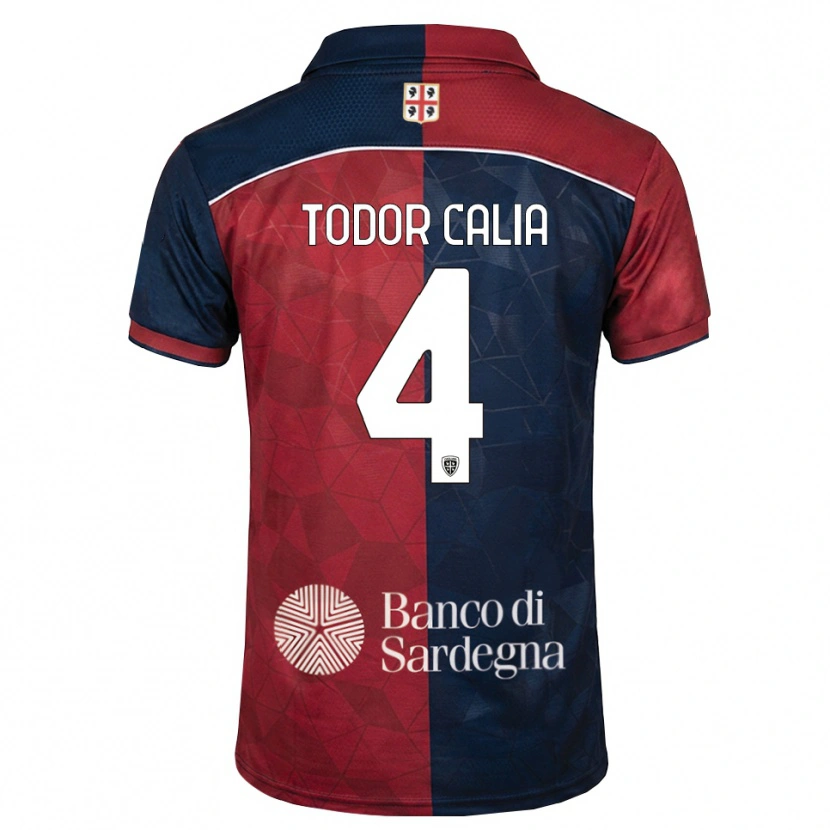 Danxen Män Francesco Todor Calia #4 Burgundy Kunglig Blå Hemmatröja Matchtröjor 2026/27 Tröjor T-Tröja