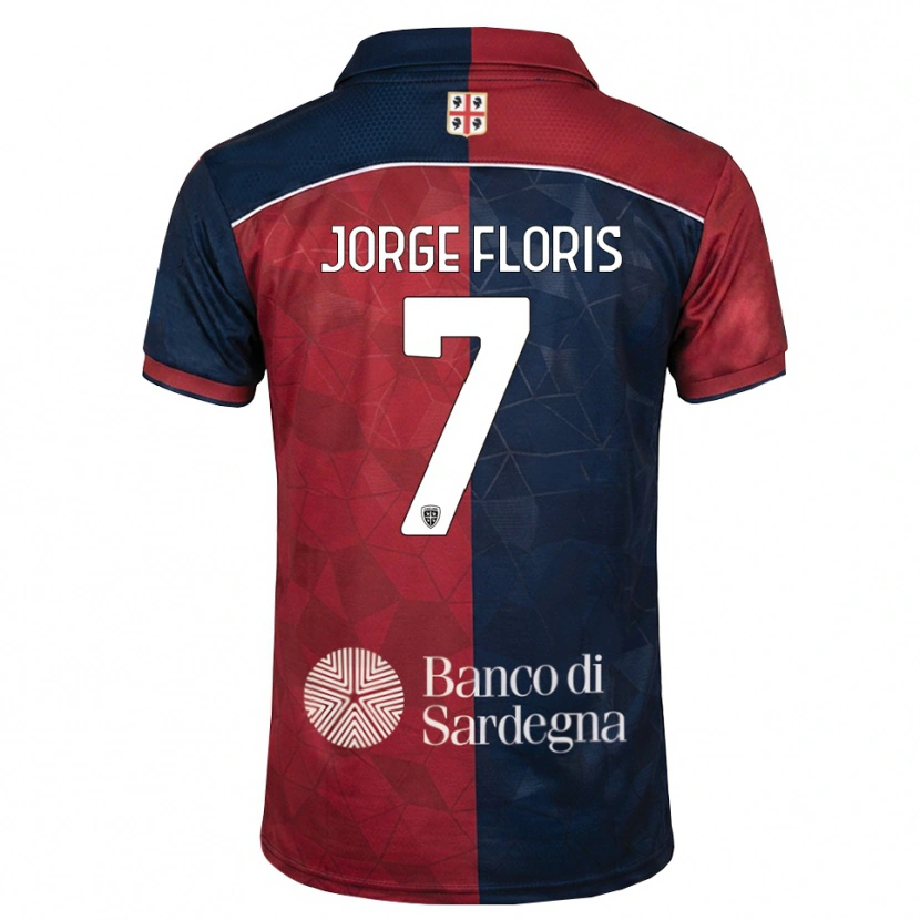 Danxen Män Nicolò Jorge Floris #7 Burgundy Kunglig Blå Hemmatröja Matchtröjor 2026/27 Tröjor T-Tröja