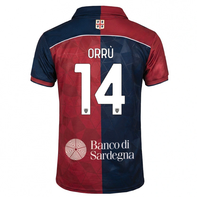 Danxen Män Gabriele Orrù #14 Burgundy Kunglig Blå Hemmatröja Matchtröjor 2026/27 Tröjor T-Tröja