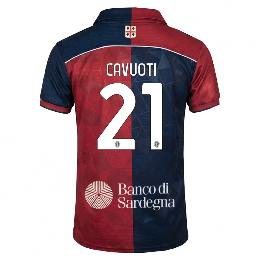Danxen Män Nicolò Cavuoti #21 Burgundy Kunglig Blå Hemmatröja Matchtröjor 2026/27 Tröjor T-Tröja