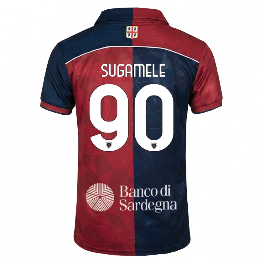 Danxen Män Alessandro Sugamele #90 Burgundy Kunglig Blå Hemmatröja Matchtröjor 2026/27 Tröjor T-Tröja