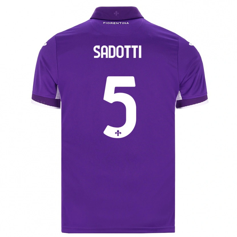 Danxen Män Edoardo Sadotti #5 Lila Vit Rosa Hemmatröja Matchtröjor 2026/27 Tröjor T-Tröja