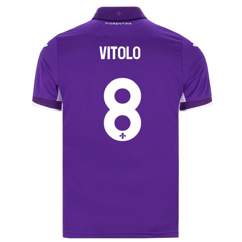 Danxen Män Federico Vitolo #8 Lila Vit Rosa Hemmatröja Matchtröjor 2026/27 Tröjor T-Tröja